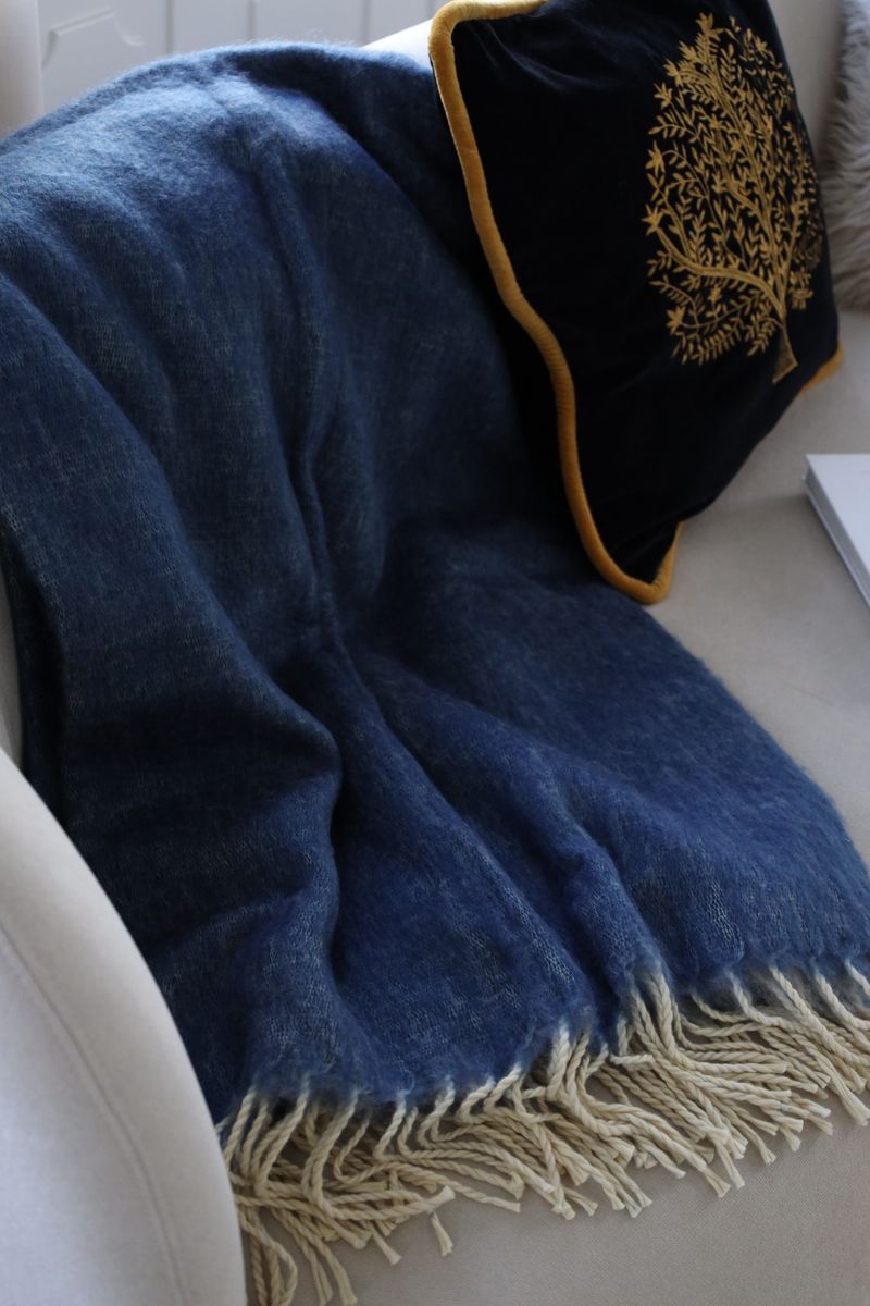 Throw of Mohair Double Face, New Zealand Sheepskin