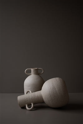 Medium Long Mole vase, White