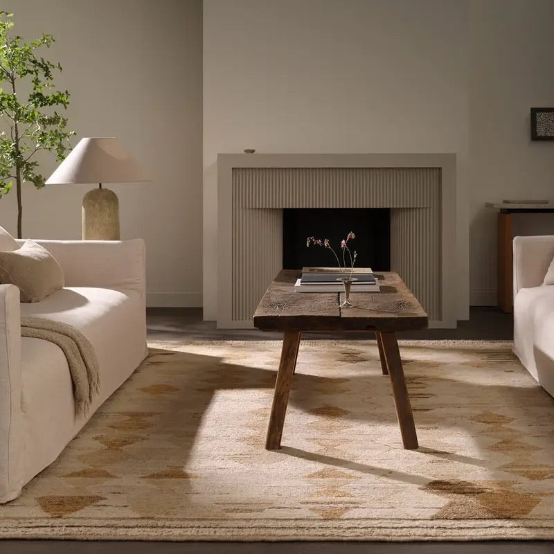 Zaira Moroccan Rug 100% Afgan Wool, Hand Knotted in India