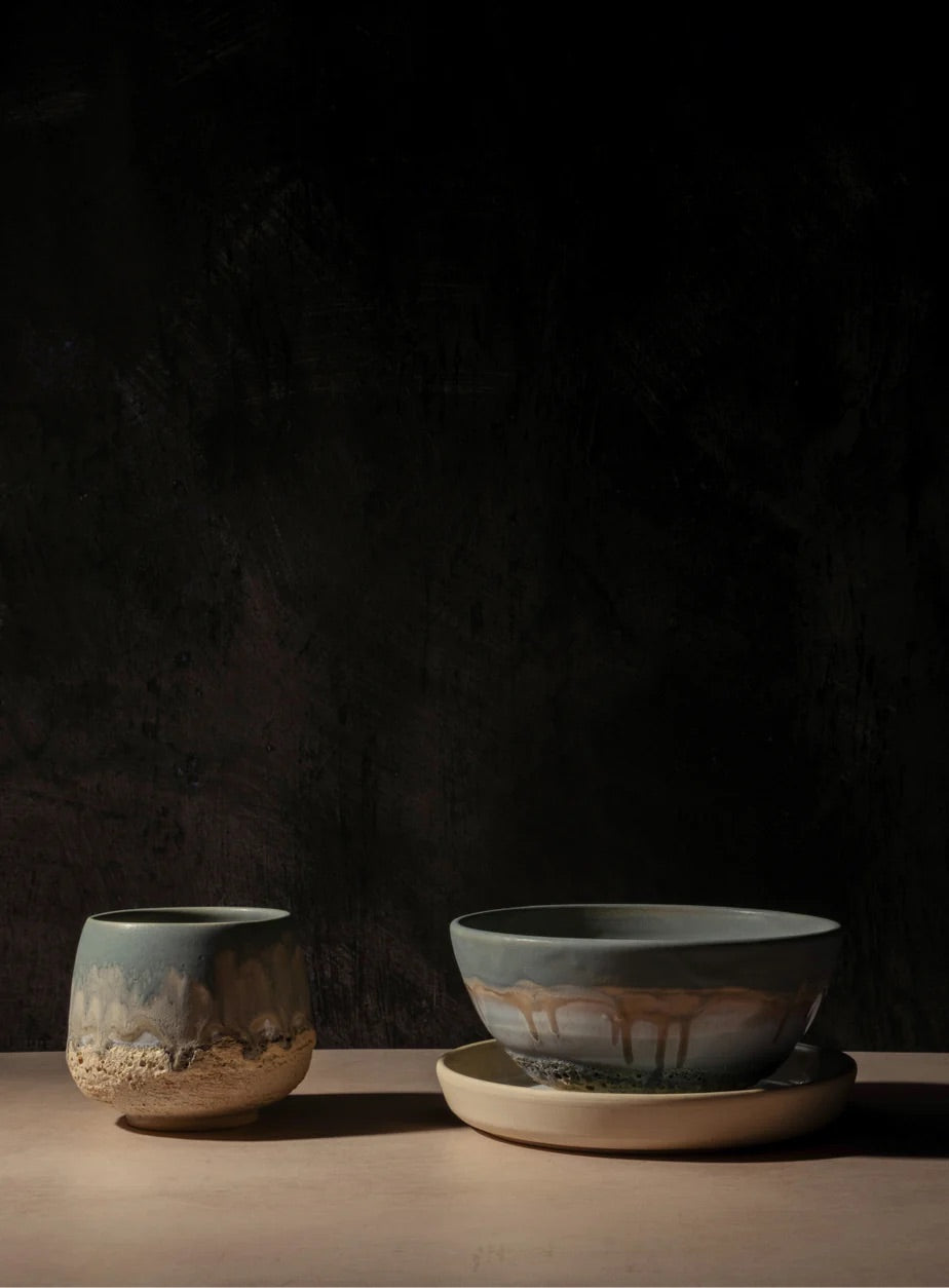 Earth Plate Set, Handmade USA