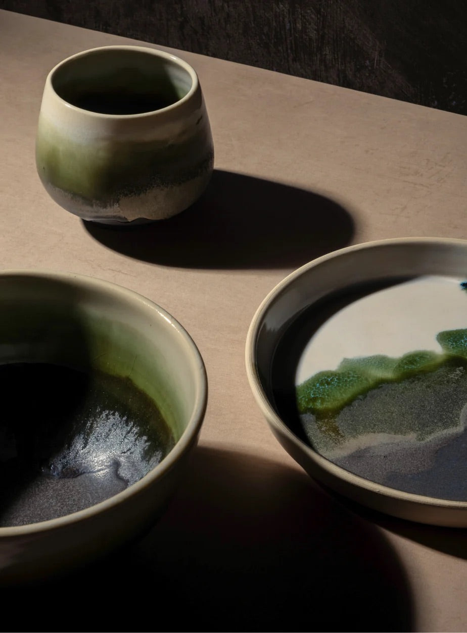 Earth Plate Set, Handmade USA
