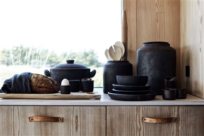 Pot With Lid Hazel Brown, Handmade in Denmark