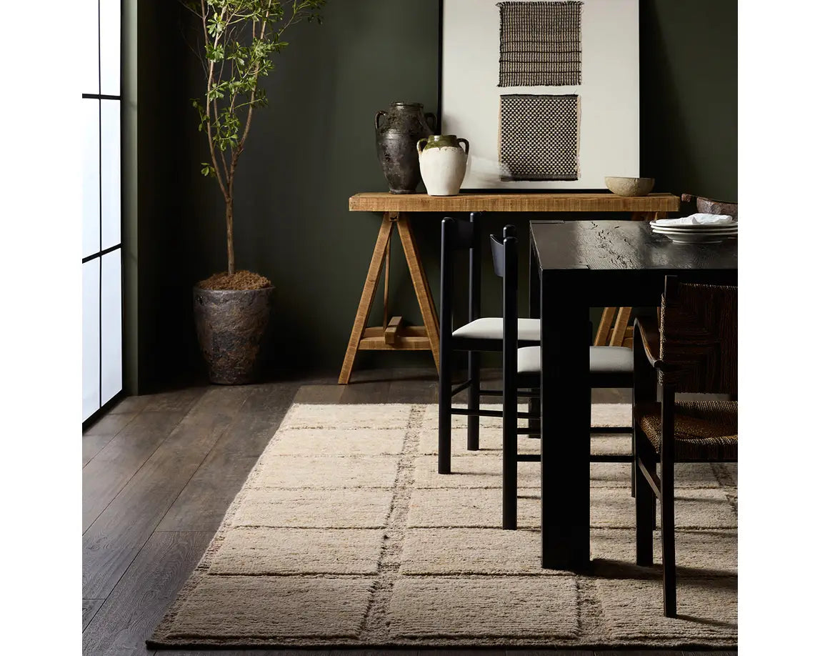 Seora Hand Knotted Rug, 100% Wool, Artisan made in India