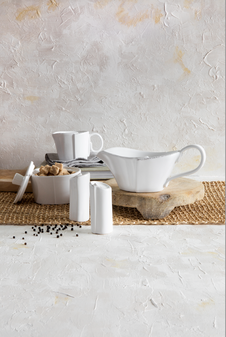 Lastra European Salt & Pepper Set, Handmade Amalfi Coast, Italy