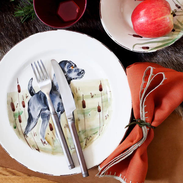 European Wildlife Dinner Plate, Handmade Amalfi Coast, Italy