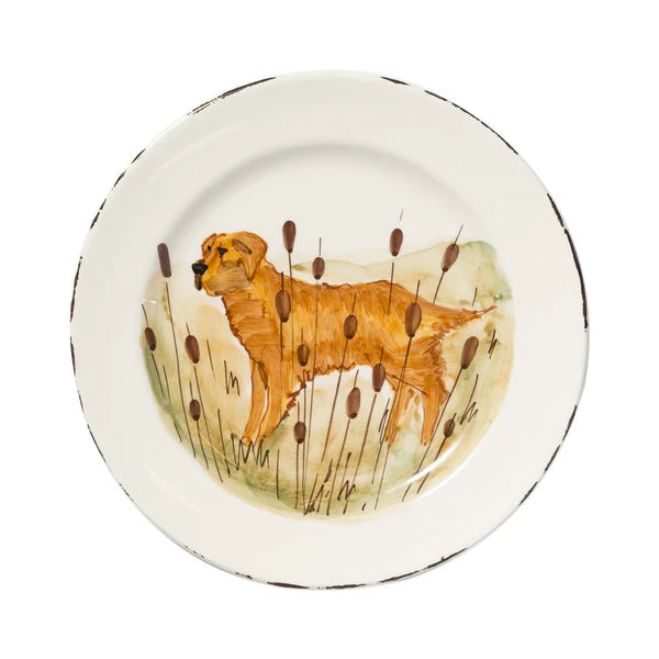 European Wildlife Dinner Plate, Handmade Amalfi Coast, Italy