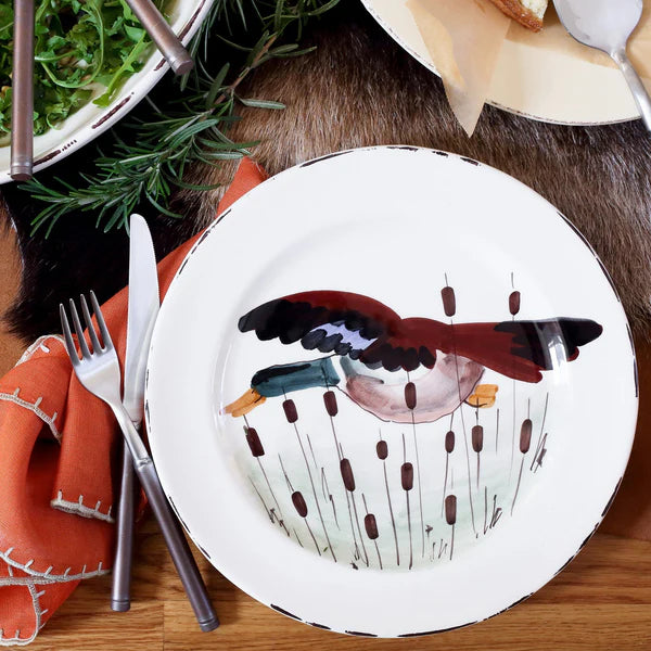 European Wildlife Dinner Plate, Handmade Amalfi Coast, Italy