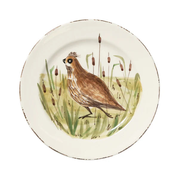 European Wildlife Dinner Plate, Handmade Amalfi Coast, Italy