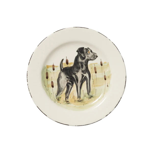 European Wildlife Salad Plate, Handmade Amalfi Coast, Italy
