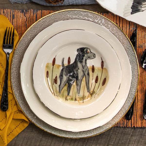 European Wildlife Salad Plate, Handmade Amalfi Coast, Italy