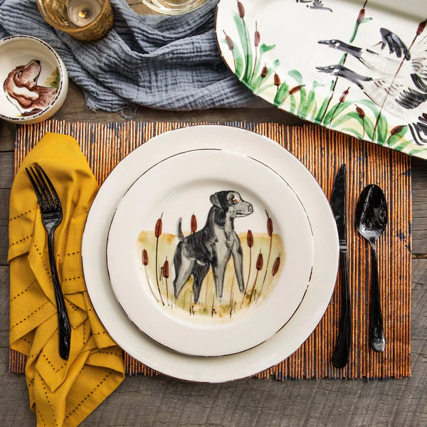 European Wildlife Salad Plate, Handmade Amalfi Coast, Italy