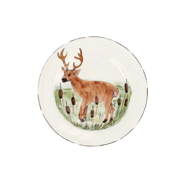 European Wildlife Salad Plate, Handmade Amalfi Coast, Italy