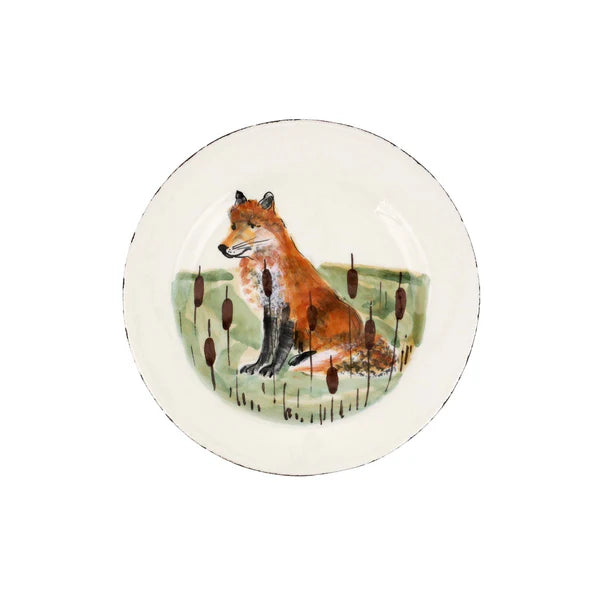 European Wildlife Salad Plate, Handmade Amalfi Coast, Italy