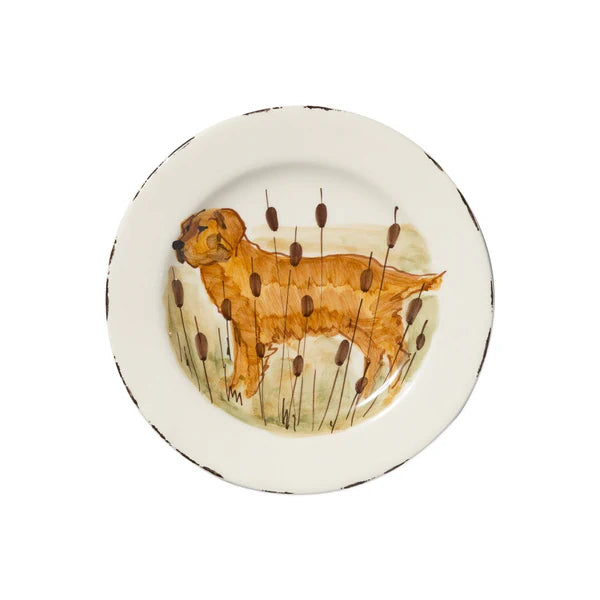 European Wildlife Salad Plate, Handmade Amalfi Coast, Italy