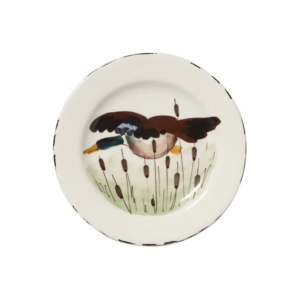 European Wildlife Salad Plate, Handmade Amalfi Coast, Italy