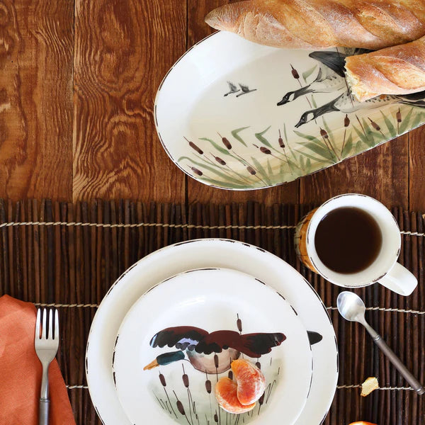 European Wildlife Salad Plate, Handmade Amalfi Coast, Italy