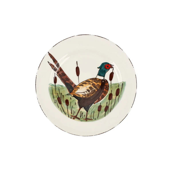 European Wildlife Salad Plate, Handmade Amalfi Coast, Italy