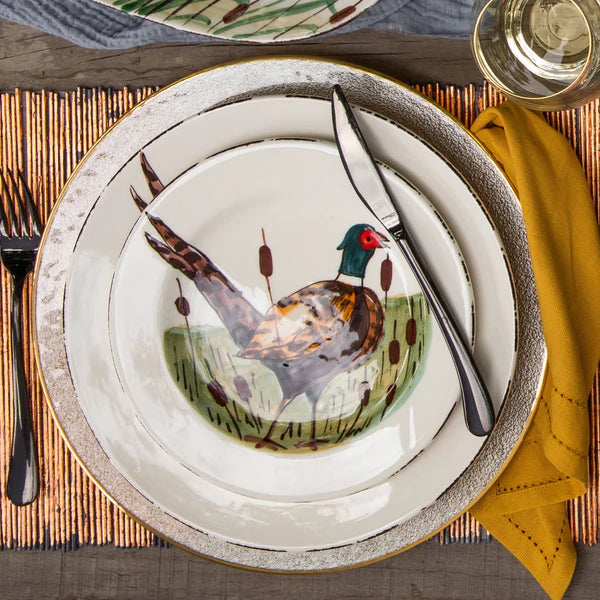 European Wildlife Salad Plate, Handmade Amalfi Coast, Italy
