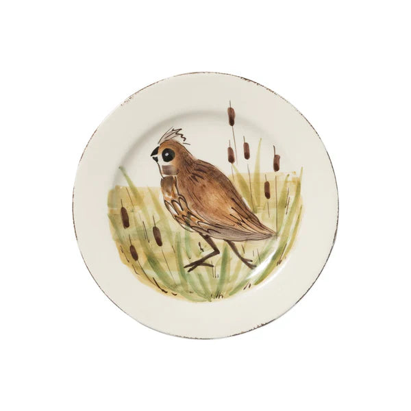 European Wildlife Salad Plate, Handmade Amalfi Coast, Italy