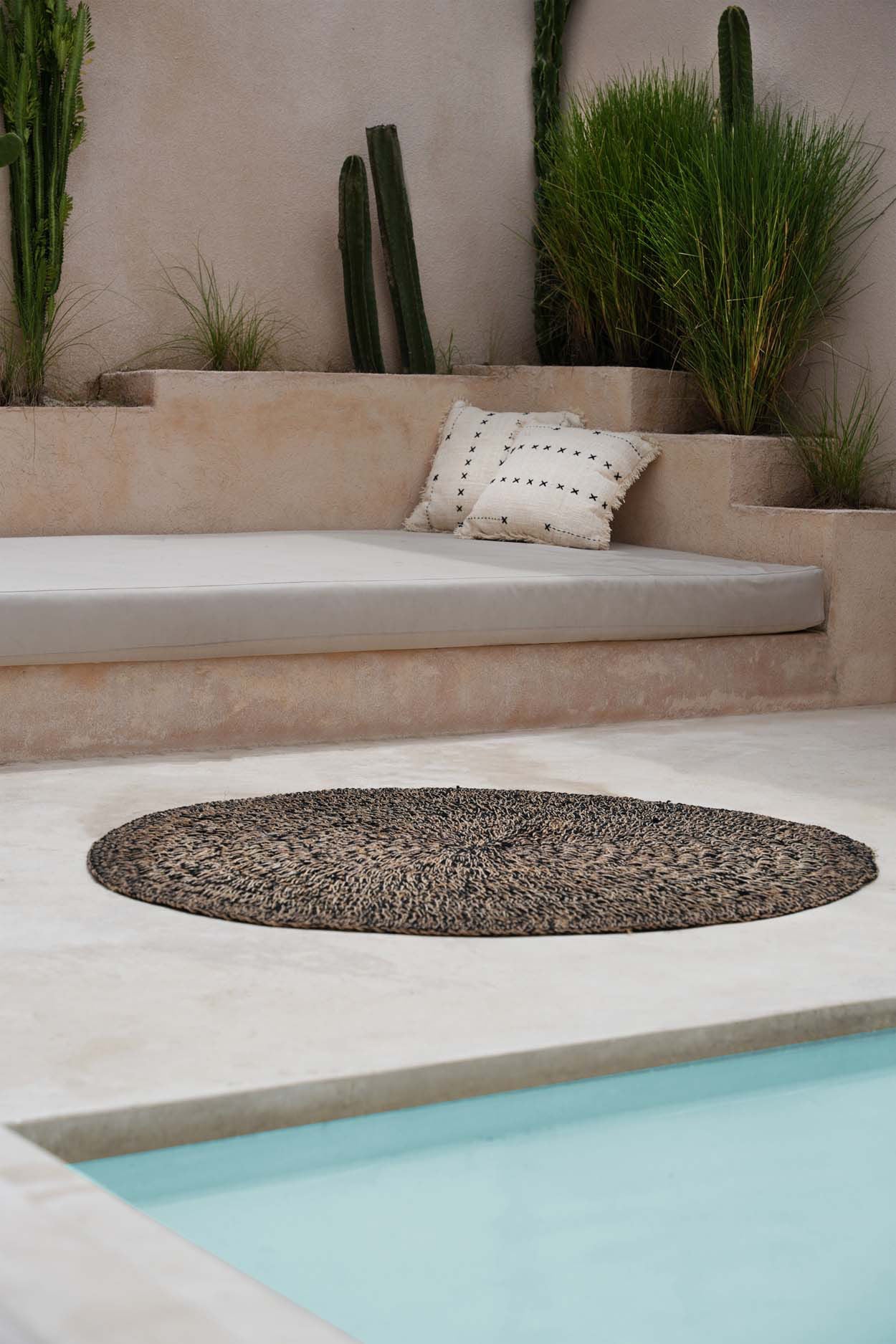 The French Kiss Cushion Cover - Natural Black