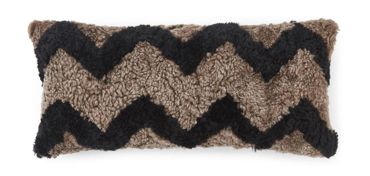 Zig Zag Pattern Collection Cushion, 12 x 24" Handmade in New Zealand