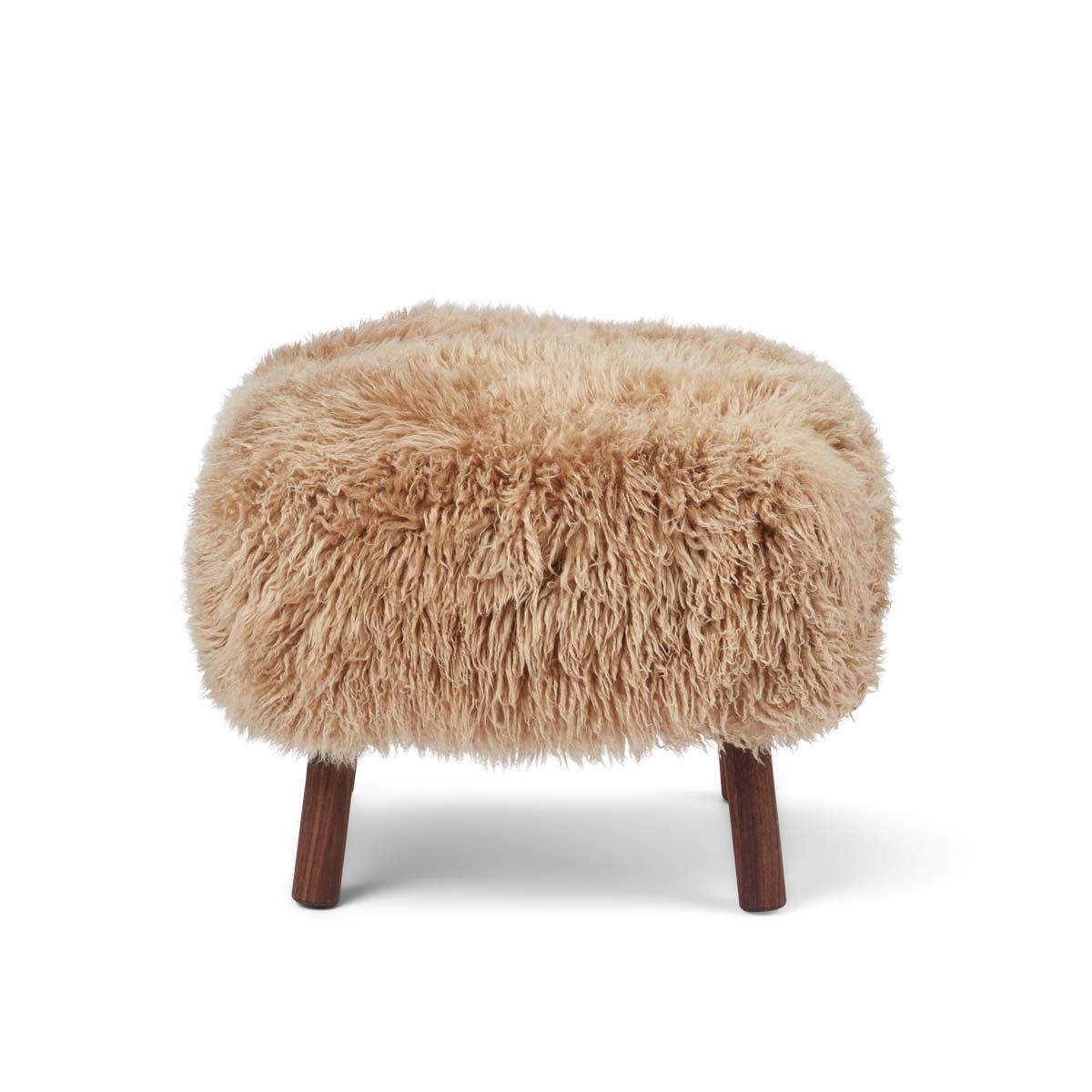 Emil Foot Rest Stool New Zealand Lambskin Long Wool