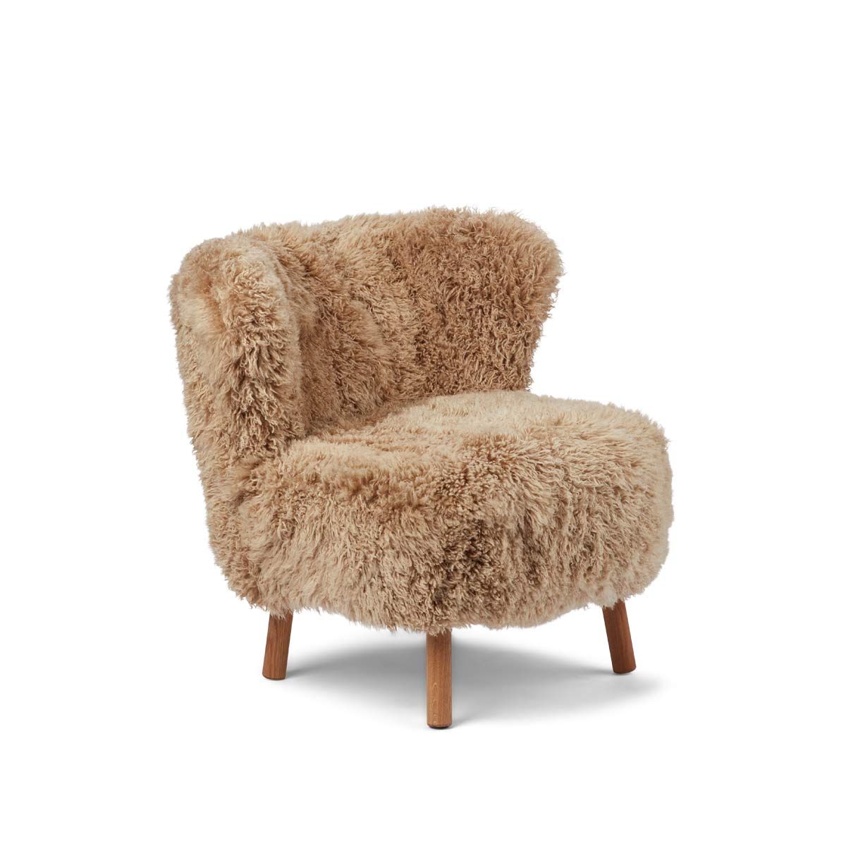 Emil Lounge Chair New Zealand Lambskin Long Wool