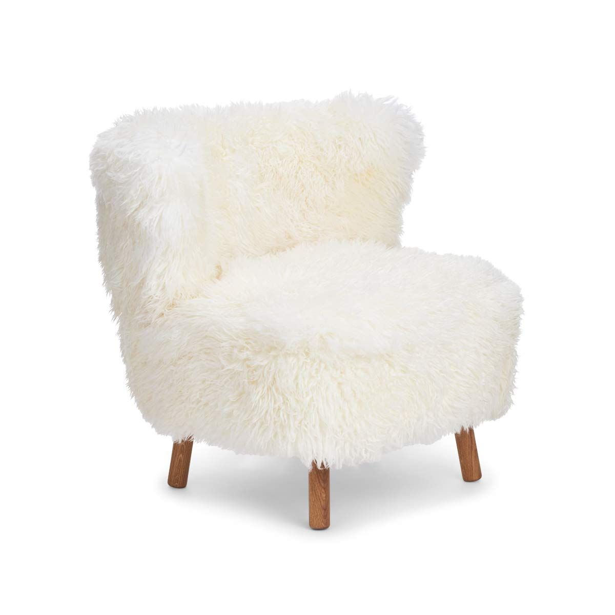 Emil Lounge Chair New Zealand Lambskin Long Wool
