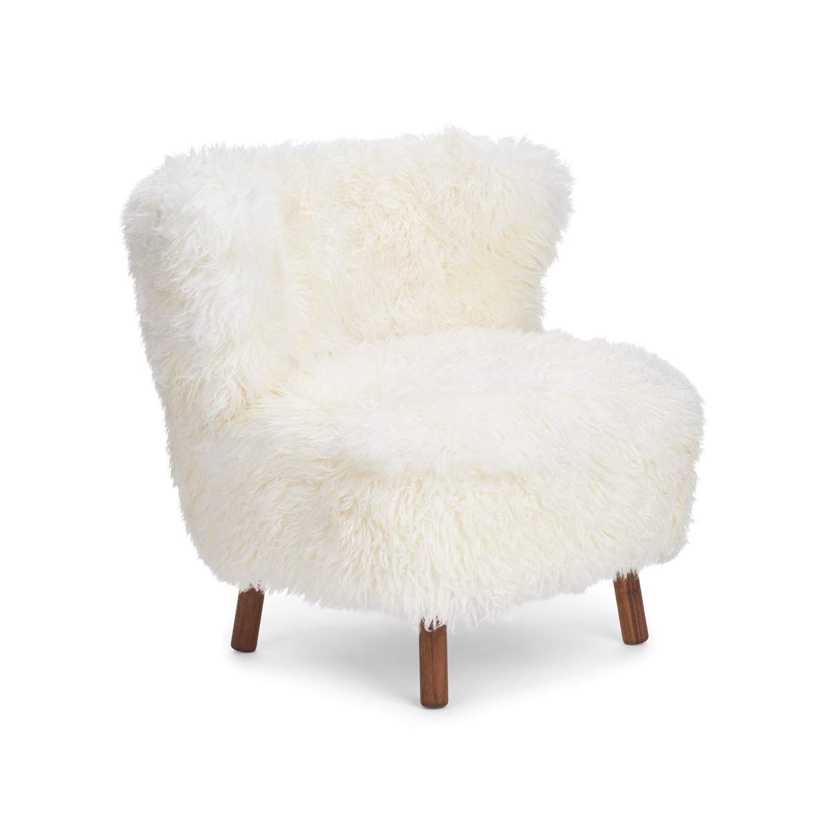 Emil Lounge Chair New Zealand Lambskin Long Wool
