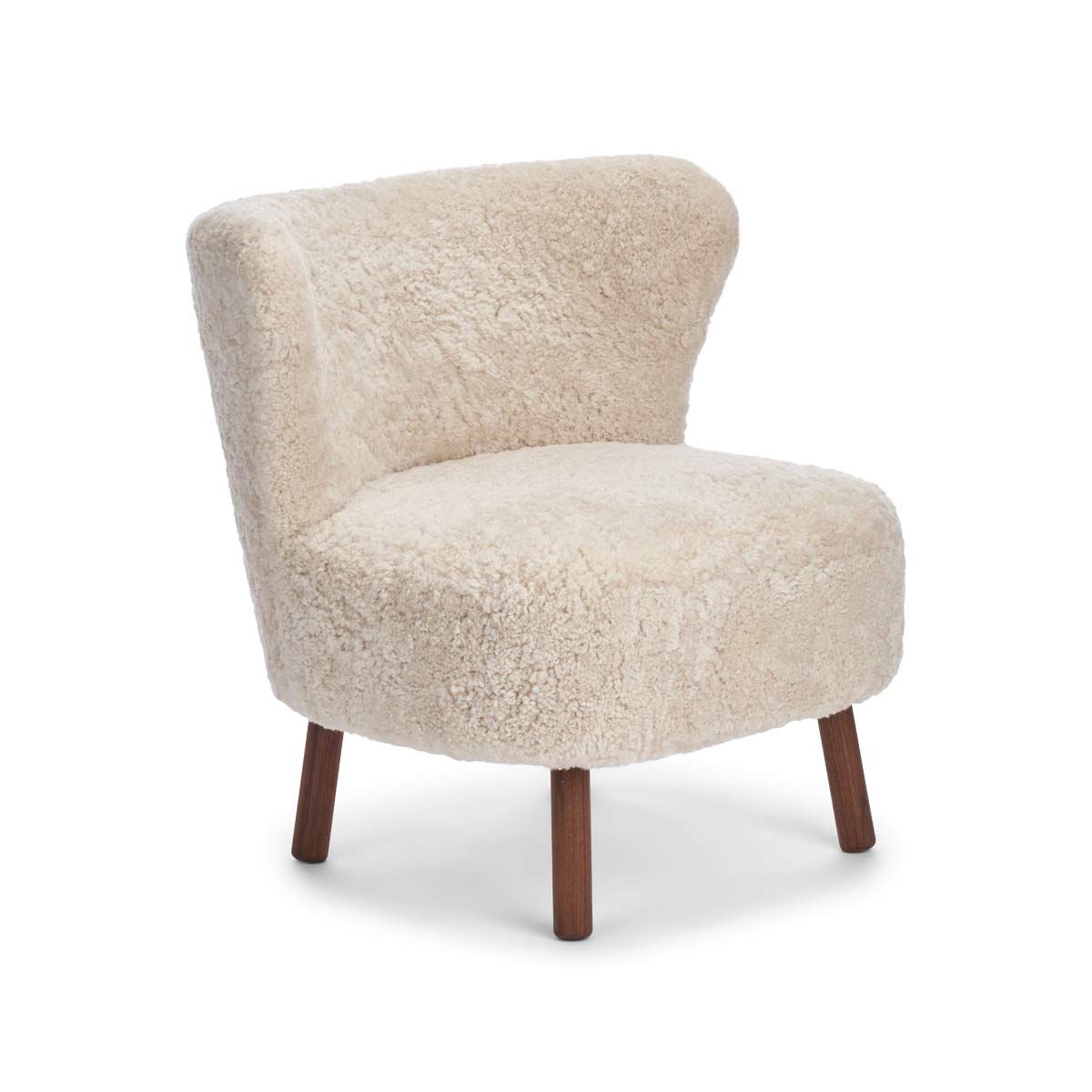 Emil Lounge Chair New Zealand Lambskin Short Wool