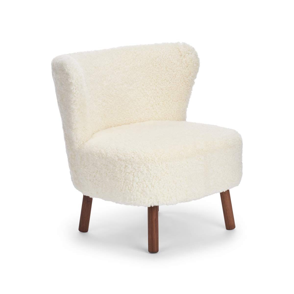 Emil Lounge Chair New Zealand Lambskin Short Wool