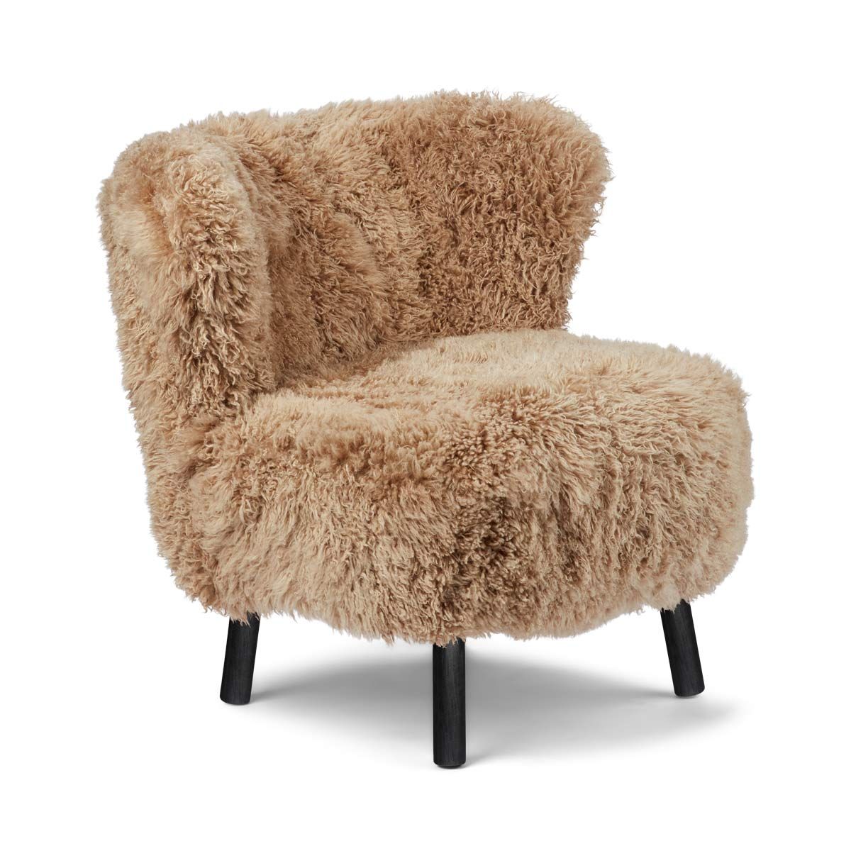 Emil Lounge Chair New Zealand Lambskin Long Wool