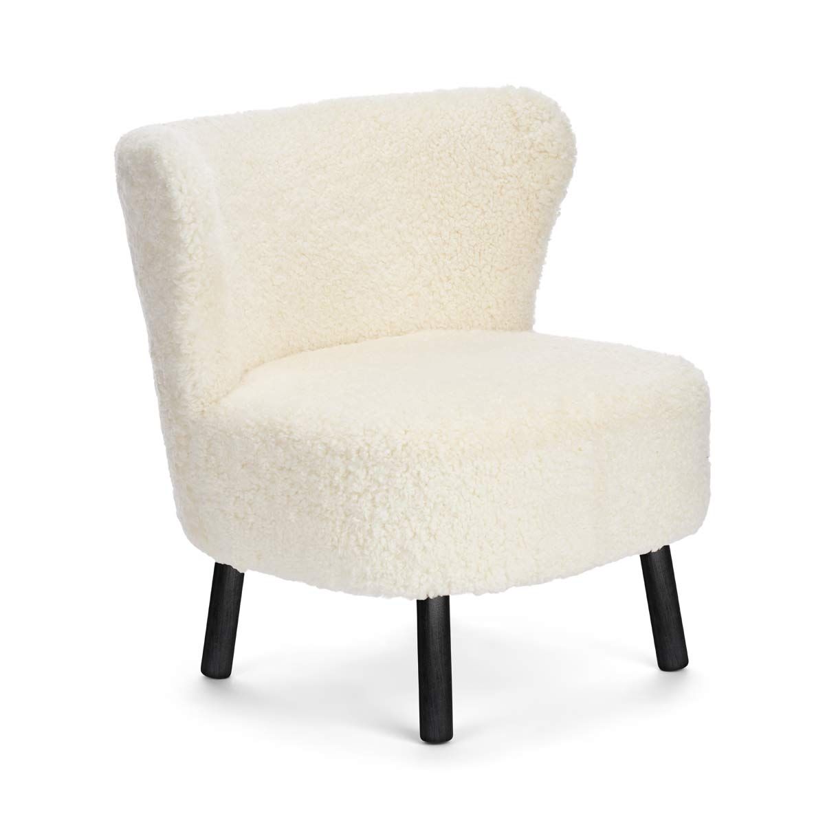 Emil Lounge Chair New Zealand Lambskin Short Wool