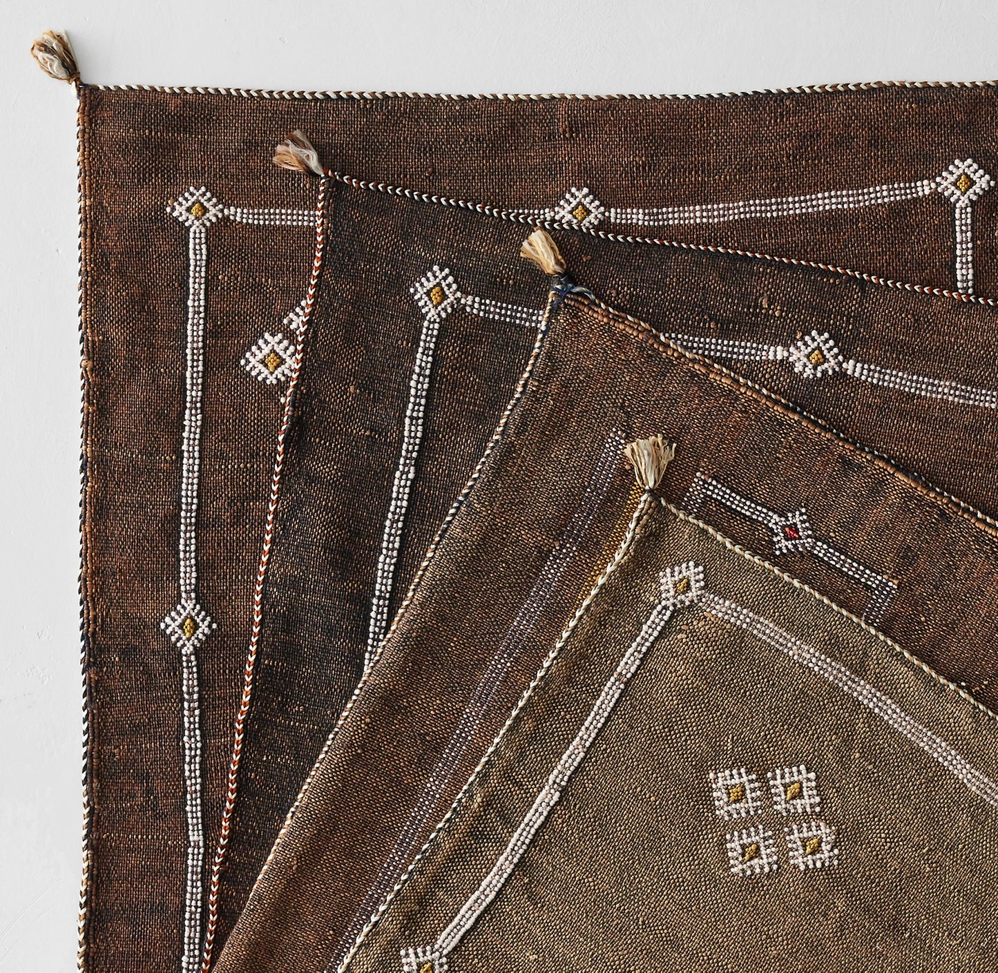 Cactus Silk Pillow Cover, Lumbar Terracotta, Handmade in Morocco