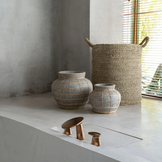 The Belly Vase - Concrete Natural - L