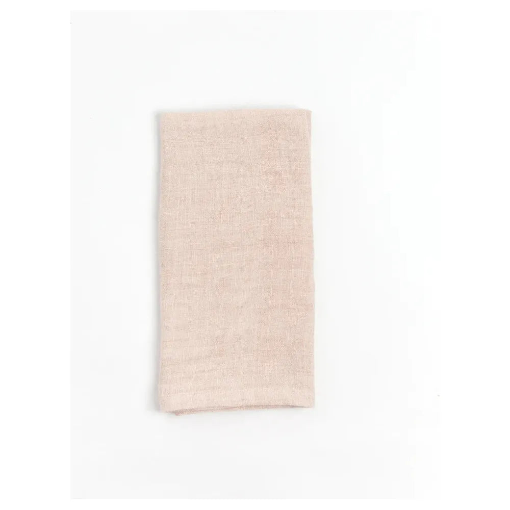 Stonewashed Linen Hemmed Guest Towel, Napkins, Handmade in Kerla, India