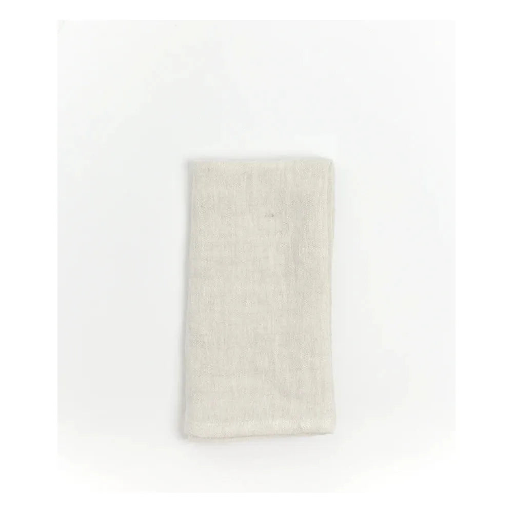 Stonewashed Linen Hemmed Guest Towel, Napkins, Handmade in Kerla, India