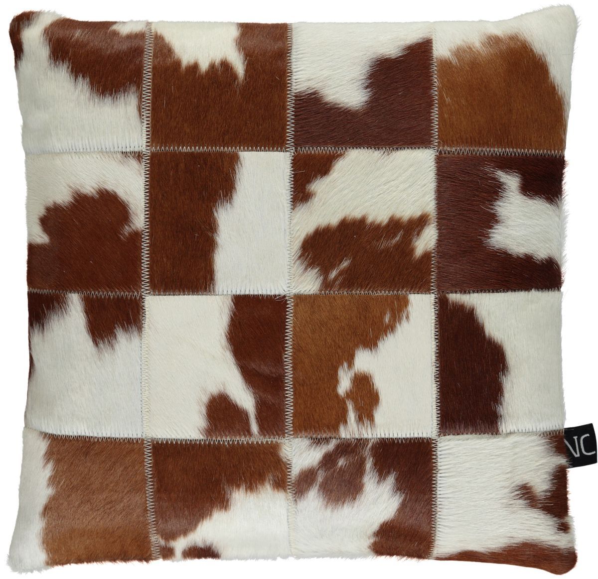 Brazilian Cow Hide Cushion  16x16"