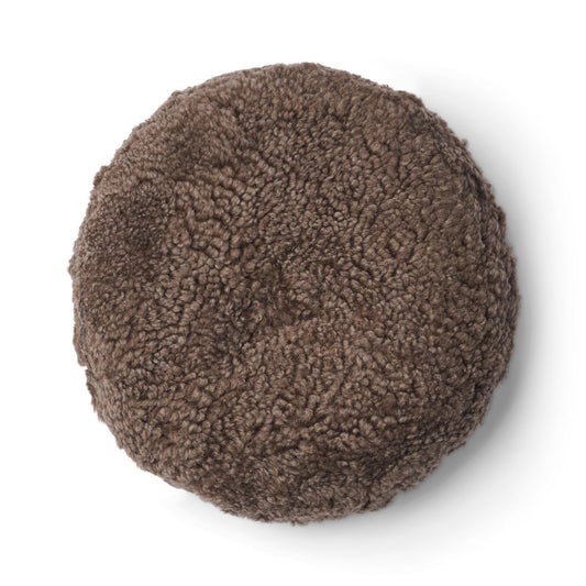 Round Sheepskin Cushion Double sided 16"