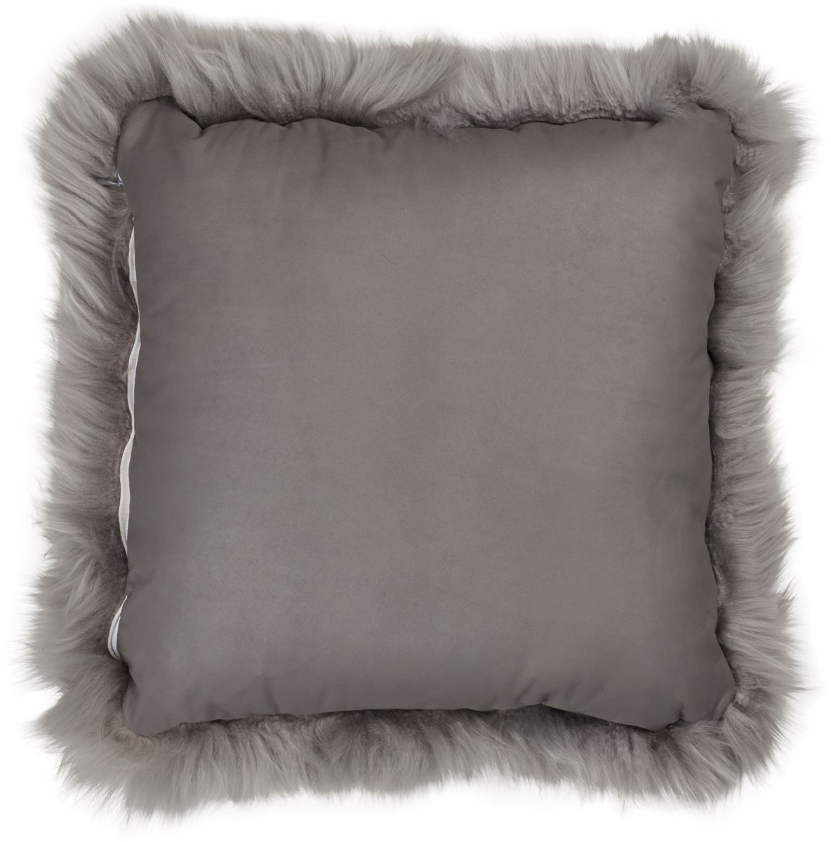 Long-Wool Sheepskin Cushion Leather backing 20 x 20"