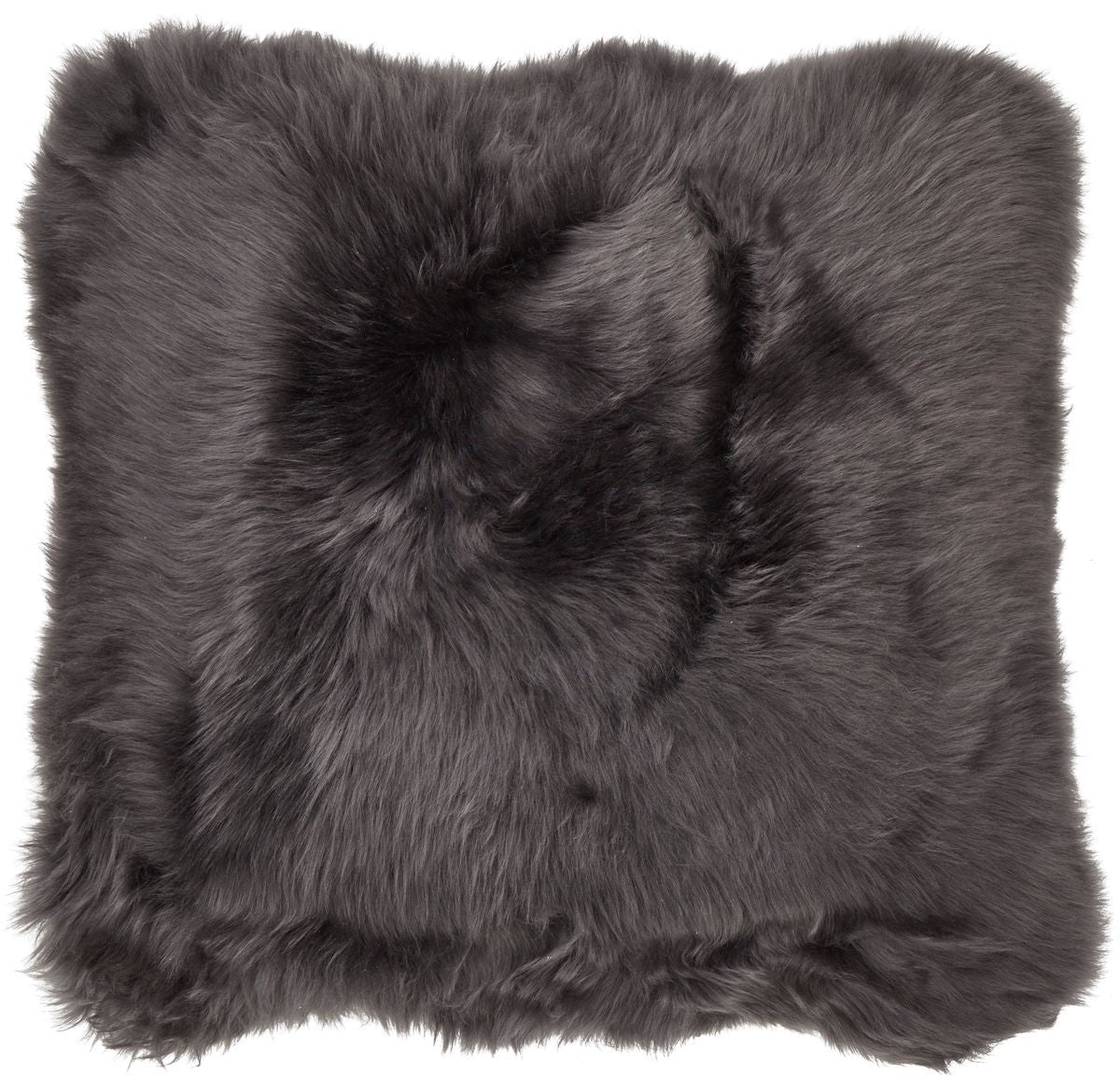 Long-Wool Sheepskin Cushion Leather backing 20 x 20"