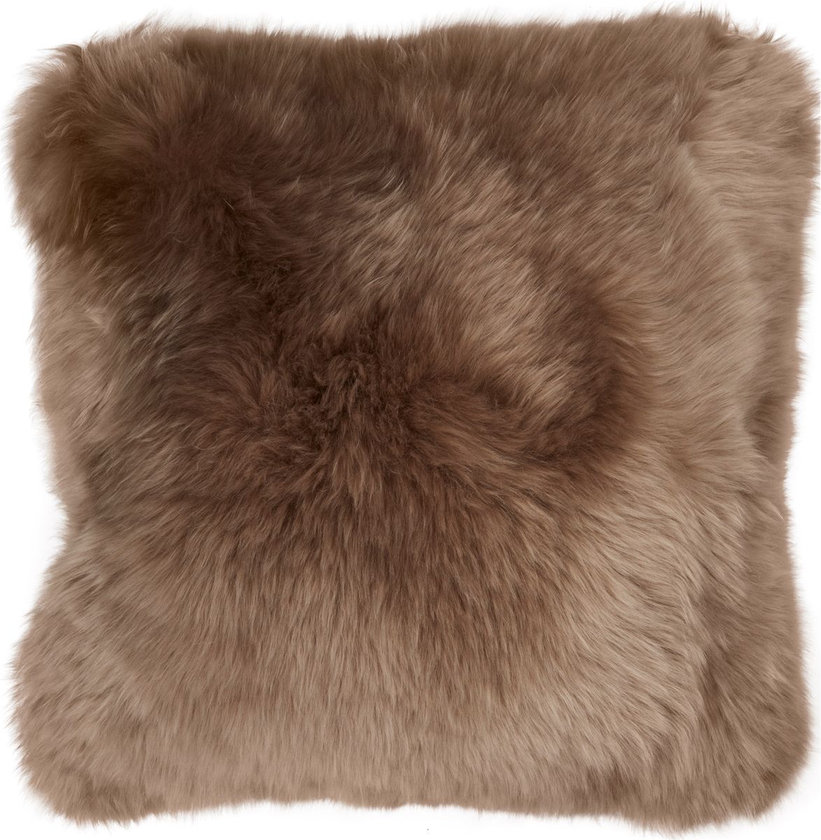 Long-Wool Sheepskin Cushion Leather backing 20 x 20"