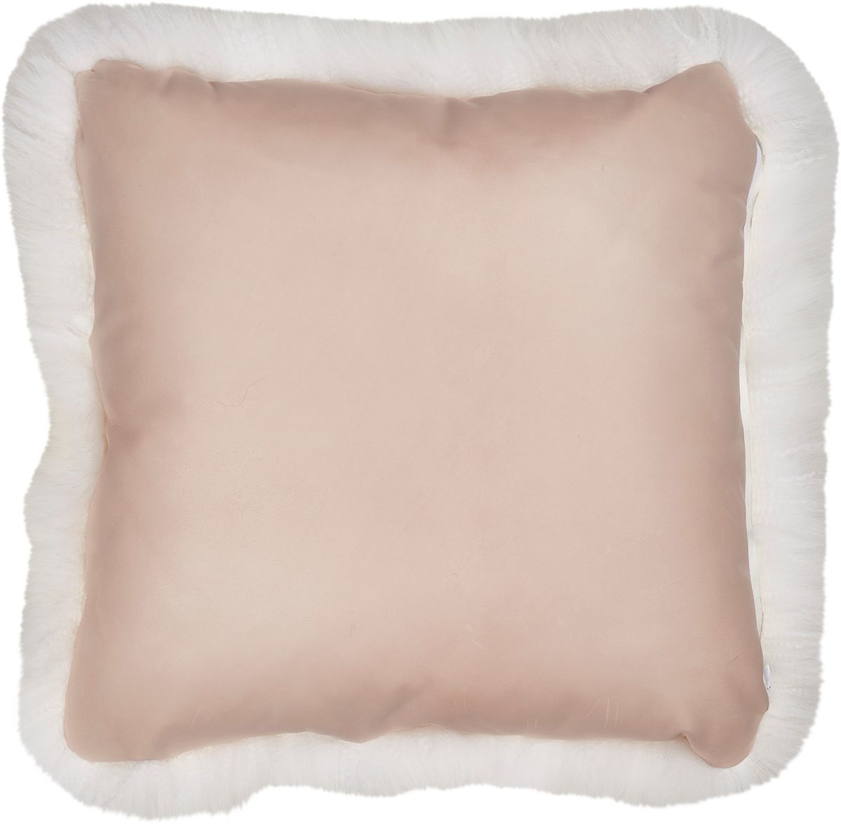 Long-Wool Sheepskin Cushion Leather backing 20 x 20"