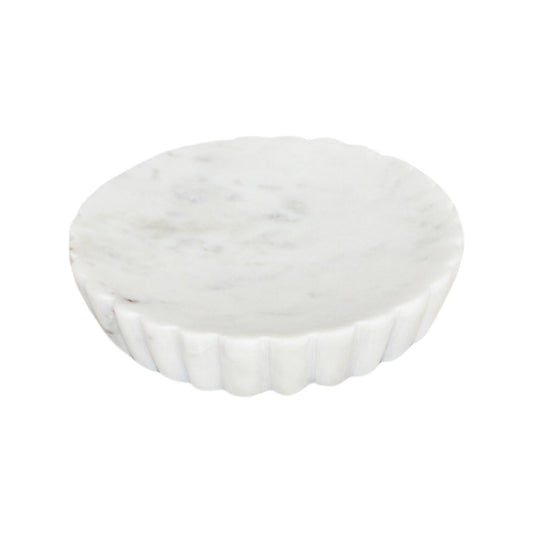 Marble Soap Dish, with Grooving