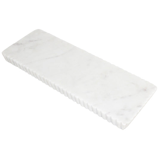 Marble Vanity Tray with Grooving