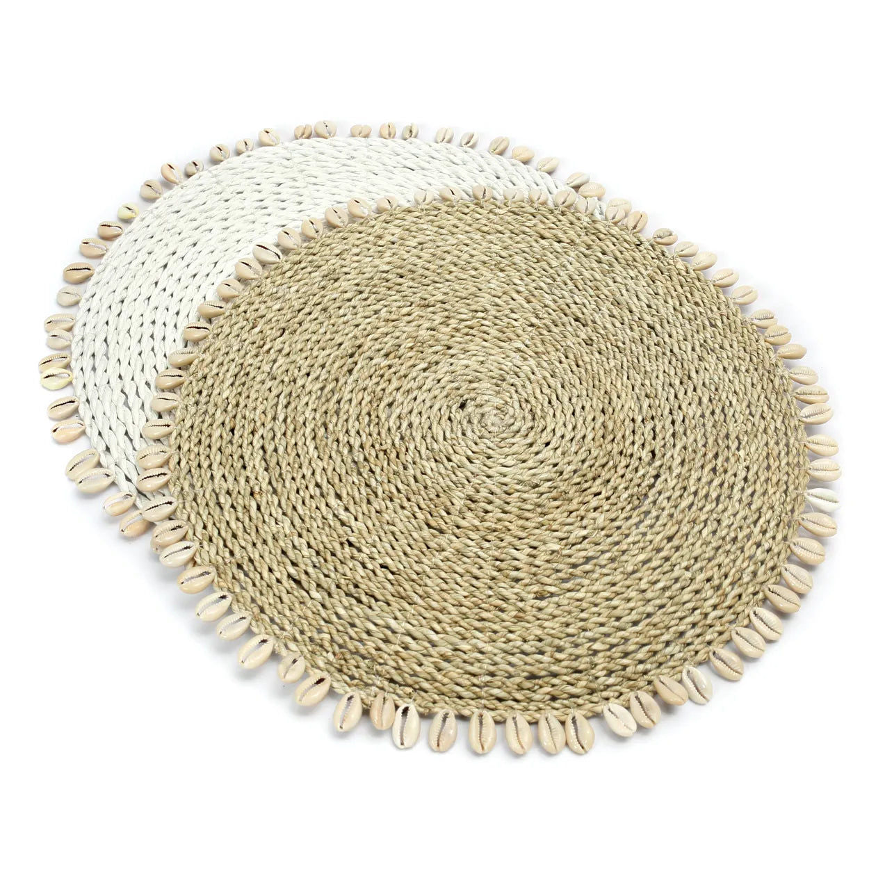 The Seagrass Shell Placemat, White