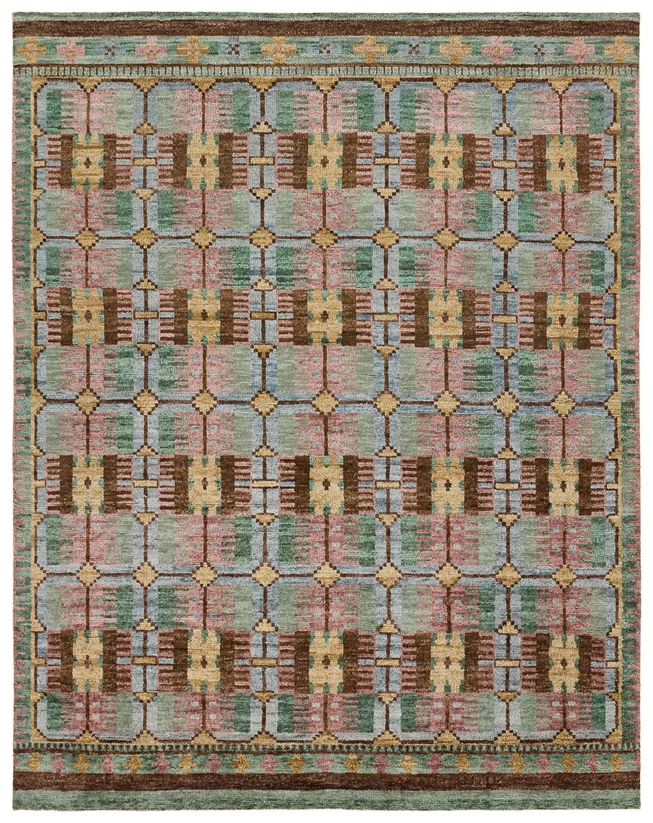 Hazen  Hand Knotted 100% Wool Rug, Artisan made in India