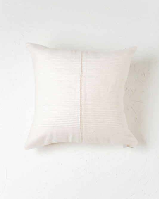 20" RIVIERA THROW PILLOW, NATURAL HANDMADE IN  ETHIOPIA