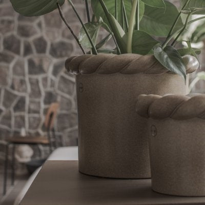 Twine Beige Planter Pot