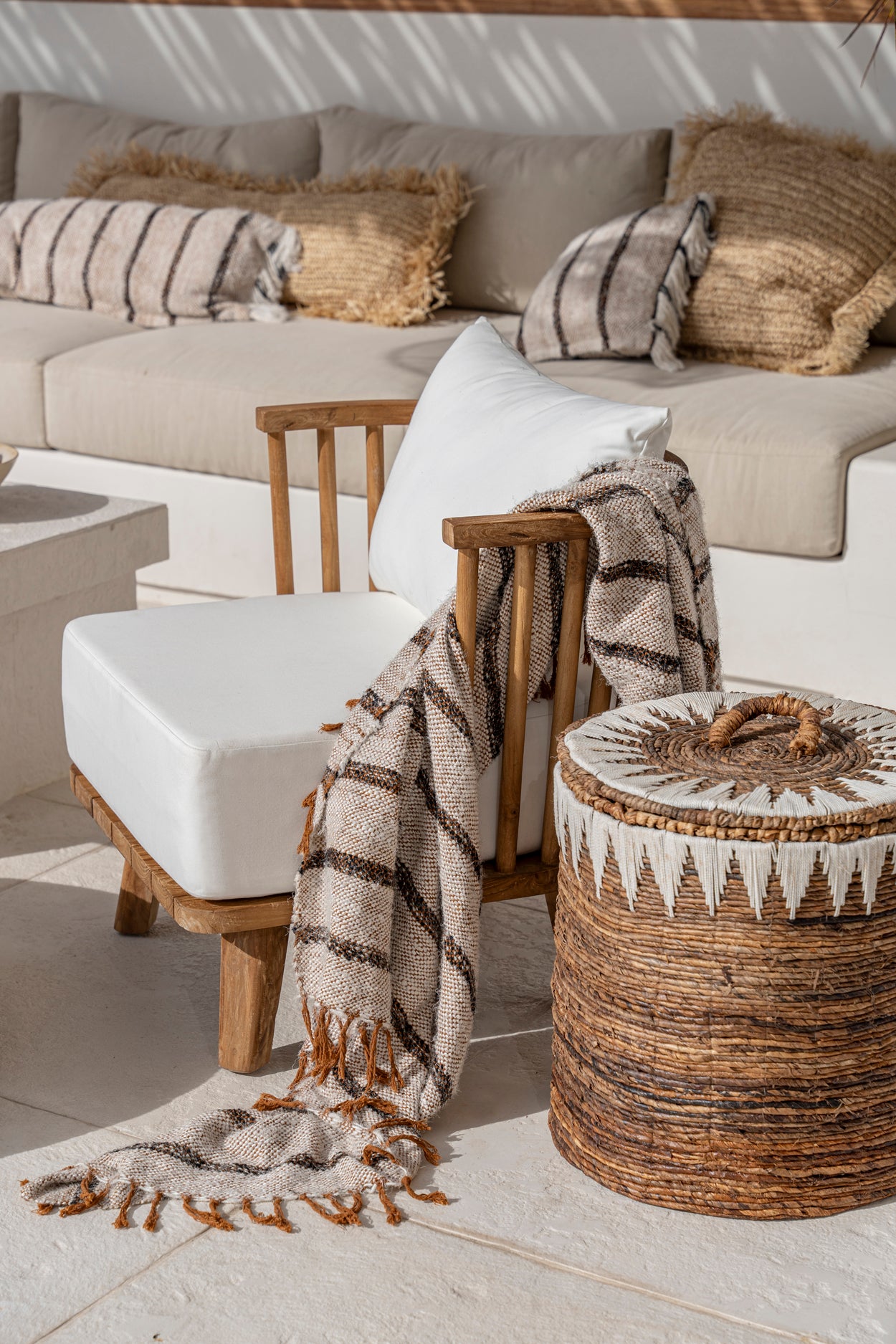 The Malawi One Seater - Natural Beige